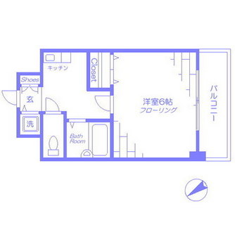 東京都豊島区池袋３丁目 賃貸マンション 1K