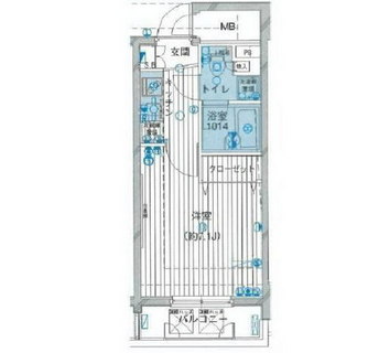 東京都新宿区払方町 賃貸マンション 1K