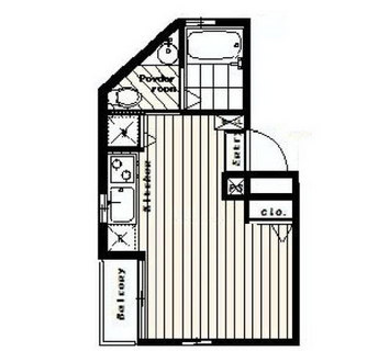 東京都新宿区東榎町 賃貸マンション 1R