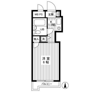 東京都豊島区千早４丁目 賃貸マンション 1K