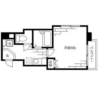 東京都新宿区払方町 賃貸マンション 1K